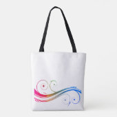 Abbildung Skaten Totbeutel mit farbigen Wirbel Tasche (Rückseite)