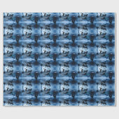 Abbildung Skaten Typografy Wrapping Paper mit Name Geschenkpapier (Flach)