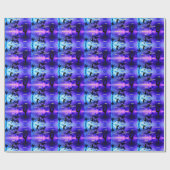 Abbildung Skaten Typografy Wrapping Paper mit Name Geschenkpapier (Flach)