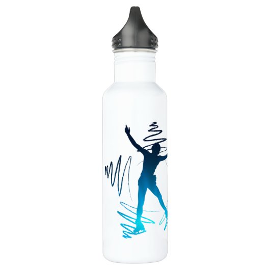 Abbildung Skaten-Wasserflasche Star Skater blau Edelstahlflasche (Links)