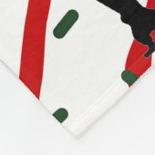 Abbildung Skaten Weihnachts-Sprinkrot Fleecedecke (Ecke)