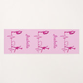 Abbildung Skaten Yogamattel Herzschlag Rosa Schwen Yogamatte (Vorderseite (Horizontal))