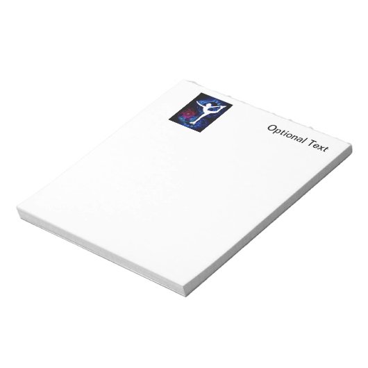 Abbildung Skater auf Technikoloreis Notizblock (Rotiert)