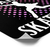 Abbildung Skater Behalte Ruhe und Skate auf der Ei Poster (Ecke)