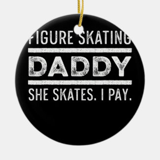 Abbildung Skater Daddy Ice Skaten Skate Team Keramik Ornament