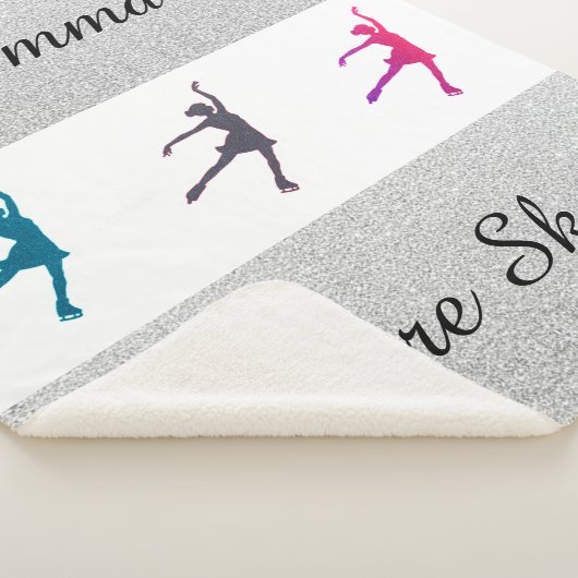 Abbildung Skater/EisSkaten-Glitzer Sherpa-Deckeln Sherpadecke (3/4)