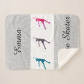 Abbildung Skater/EisSkaten-Glitzer Sherpa-Deckeln Sherpadecke (Vorderseite (Horizontal))