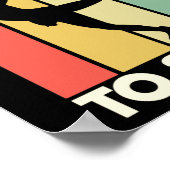 Abbildung Skater Geboren auf der Skaten des Ice Sk Poster (Ecke)