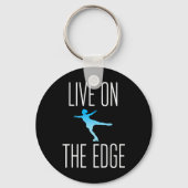 Abbildung Skater-Geschenk für Ice-Skaten-Skate Schlüsselanhänger (Vorderseite)