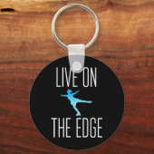 Abbildung Skater-Geschenk für Ice-Skaten-Skate Schlüsselanhänger (Vorderseite)