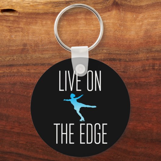 Abbildung Skater-Geschenk für Ice-Skaten-Skate Schlüsselanhänger (Vorderseite)