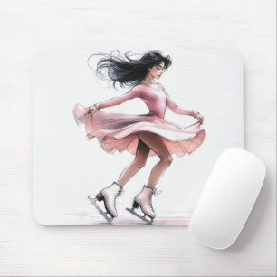 Abbildung Skater Girl mit Eiswürfen Mousepad
