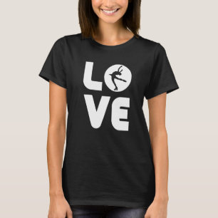 Abbildung Skater Ice Skaten Skate Team 2 T-Shirt