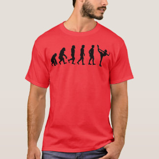 Abbildung Skater in evolutionärem Design T-Shirt