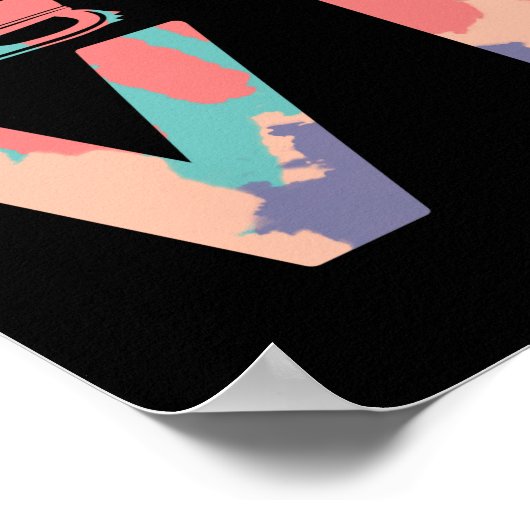 Abbildung Skater Liebe Ice Skaten Poster (Ecke)