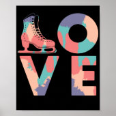 Abbildung Skater Liebe Ice Skaten Poster (Vorne)