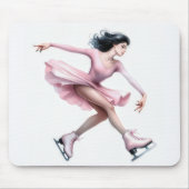 Abbildung Skater mit rosa EisSkaten Mousepad (Vorne)
