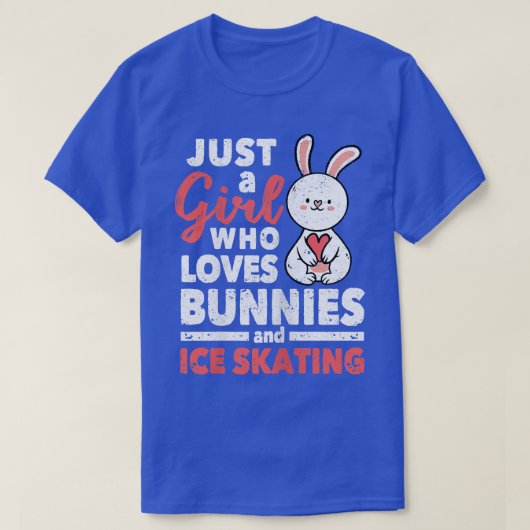 Abbildung Skater nur ein Mädchen, das Bunnies und T-Shirt (Design vorne)