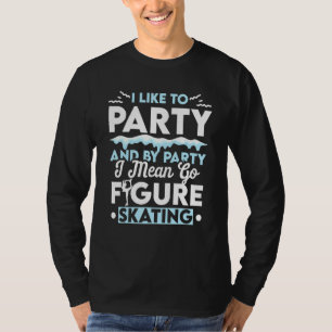 Abbildung Skater Party Ice Skaten Skate Team T-Shirt