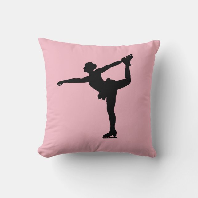 Abbildung Skater Pink Throw Kissen (Vorderseite)