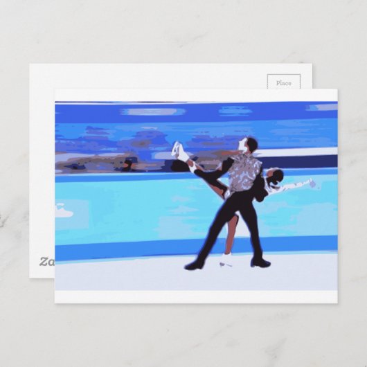 Abbildung Skater Postkarte (Vorne/Hinten)