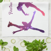 Abbildung Skater Rosa Lila Stern - Handtuch aus Ei (Gefaltet)