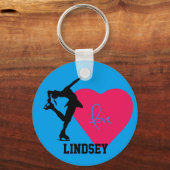 Abbildung Skater Schlüsselkette Personalisiert - H Schlüsselanhänger (Vorderseite)