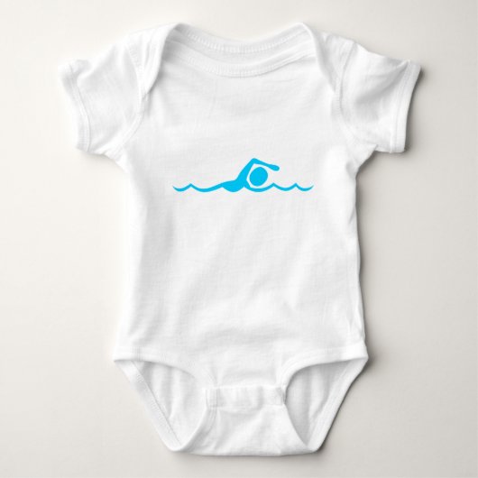 Abbildung: Sky Blue Baby Strampler (Vorderseite)