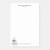 Abbildung Stiletto Schuhe Post-it Klebezettel (Vorderseite)