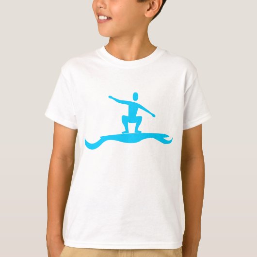 Abbildung Surfen: Sky Blue T-Shirt (Vorderseite)