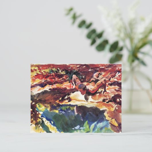 Abbildung und Pool von Sargent Postkarte (Stehend Vorderseite)