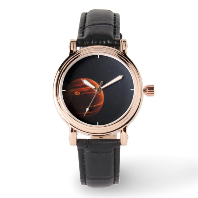 Abbildung von Exoplanet VHS 1256 B und seinen Ster Armbanduhr (Vorderseite)