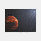 Abbildung von Exoplanet VHS 1256 B und seinen Ster Fleecedecke (Vorderseite (Horizontal))