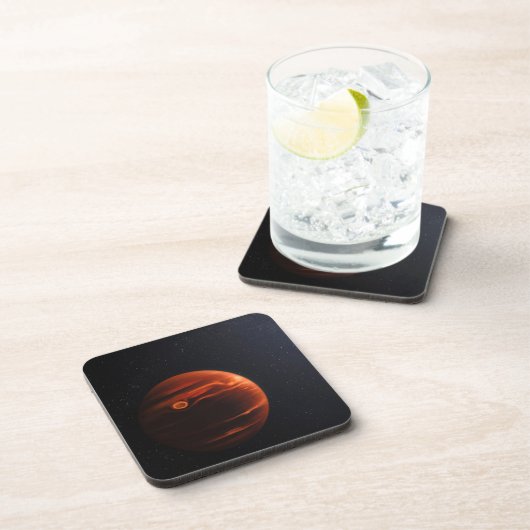 Abbildung von Exoplanet VHS 1256 B und seinen Ster Getränkeuntersetzer (Rechte Seite)