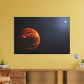 Abbildung von Exoplanet VHS 1256 B und seinen Ster Leinwanddruck (Insitu (Wohnzimmer))