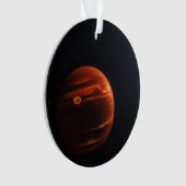 Abbildung von Exoplanet VHS 1256 B und seinen Ster Ornament (Vorderseite)