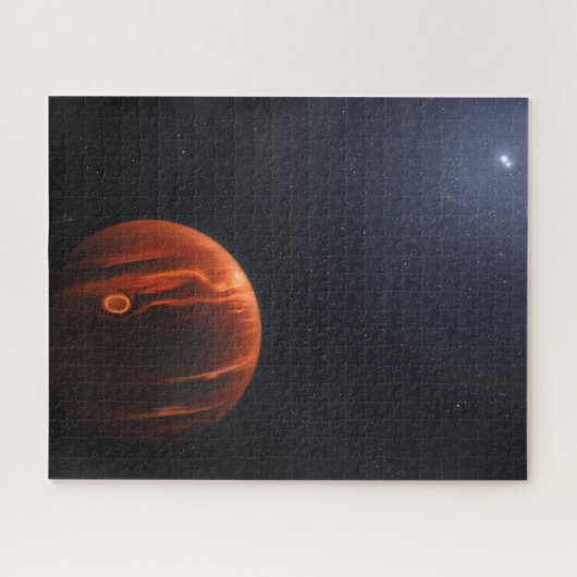 Abbildung von Exoplanet VHS 1256 B und seinen Ster Puzzle (Horizontal)