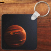 Abbildung von Exoplanet VHS 1256 B und seinen Ster Schlüsselanhänger (Rückseite)