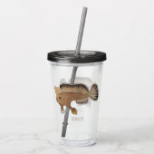 Abbildung von Handfish Cartoon Acryltrinkbecher (Rückseite)