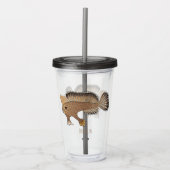 Abbildung von Handfish Cartoon Acryltrinkbecher (Vorderseite)