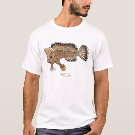 Abbildung von Handfish Cartoon T-Shirt (Vorderseite)
