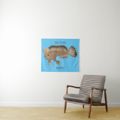 Abbildung von Handfish Cartoon Wandteppich (Beispiel (Horizontal))