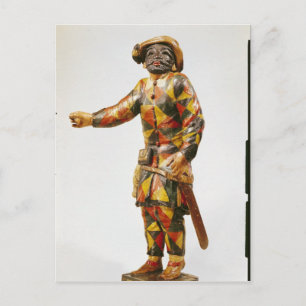 Abbildung von Harlequin aus dem Seraphin-Theater Postkarte