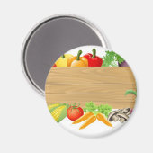 Abbildung von Holzschildern Magnet (Vorderseite/Rückseite)
