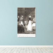 Abbildung von "La Famille Elliot" Leinwanddruck (Insitu (Holzboden))