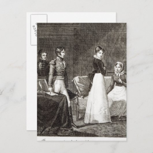 Abbildung von "La Famille Elliot" Postkarte (Vorne/Hinten)