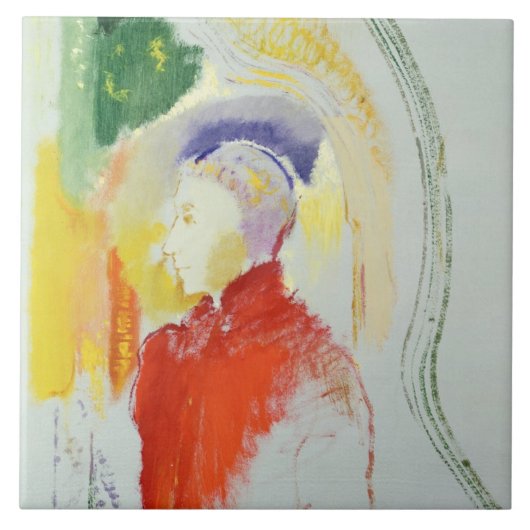 Abbildung (w/c auf Papier) Fliese (Vorderseite)