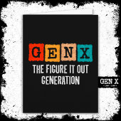 Abbildung X Generation X Gen Xer Funny Gen X Karte