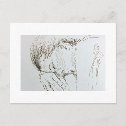 Abbildung Zeichnend Sketch-Postkarte Postkarte (Vorderseite)