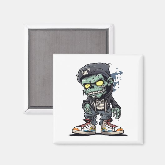 Abbildung Zombie (1) Magnet (Vorderseite/Rückseite)